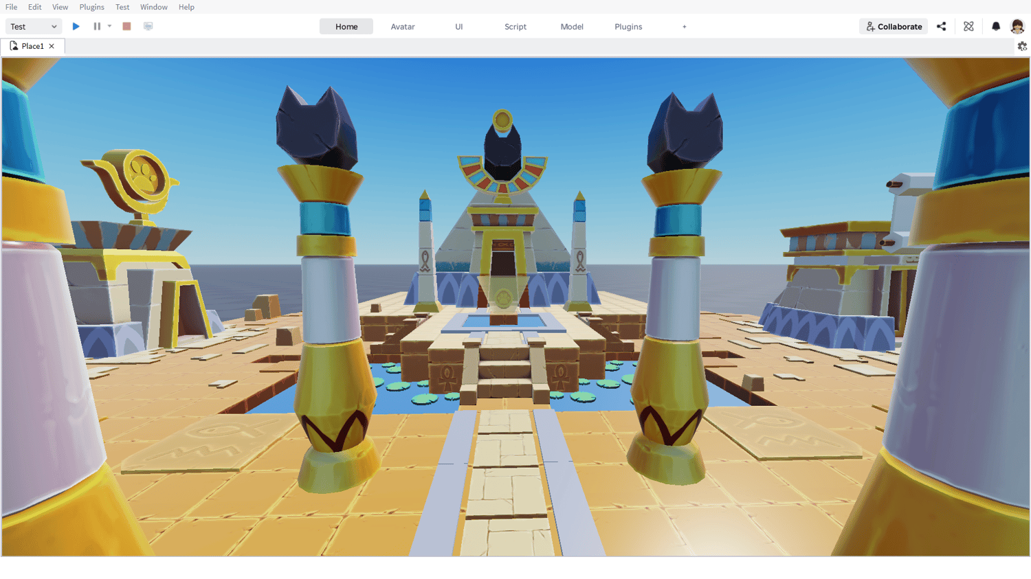 Roblox desert civilization environment