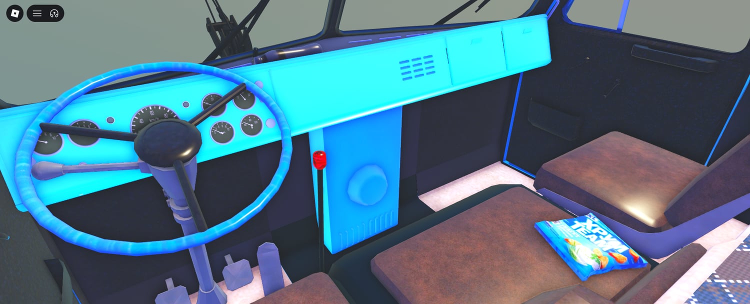 Roblox blue industrial vehicle