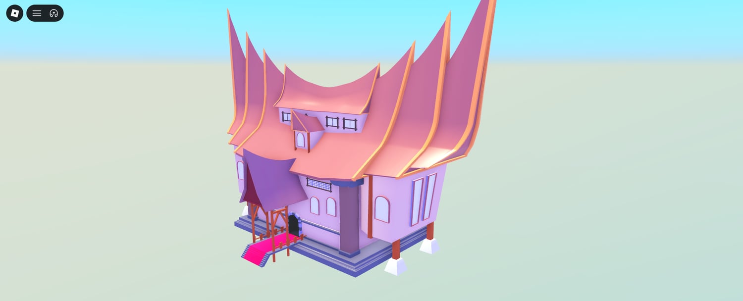 Roblox Rumah Gadang red carpet entrance