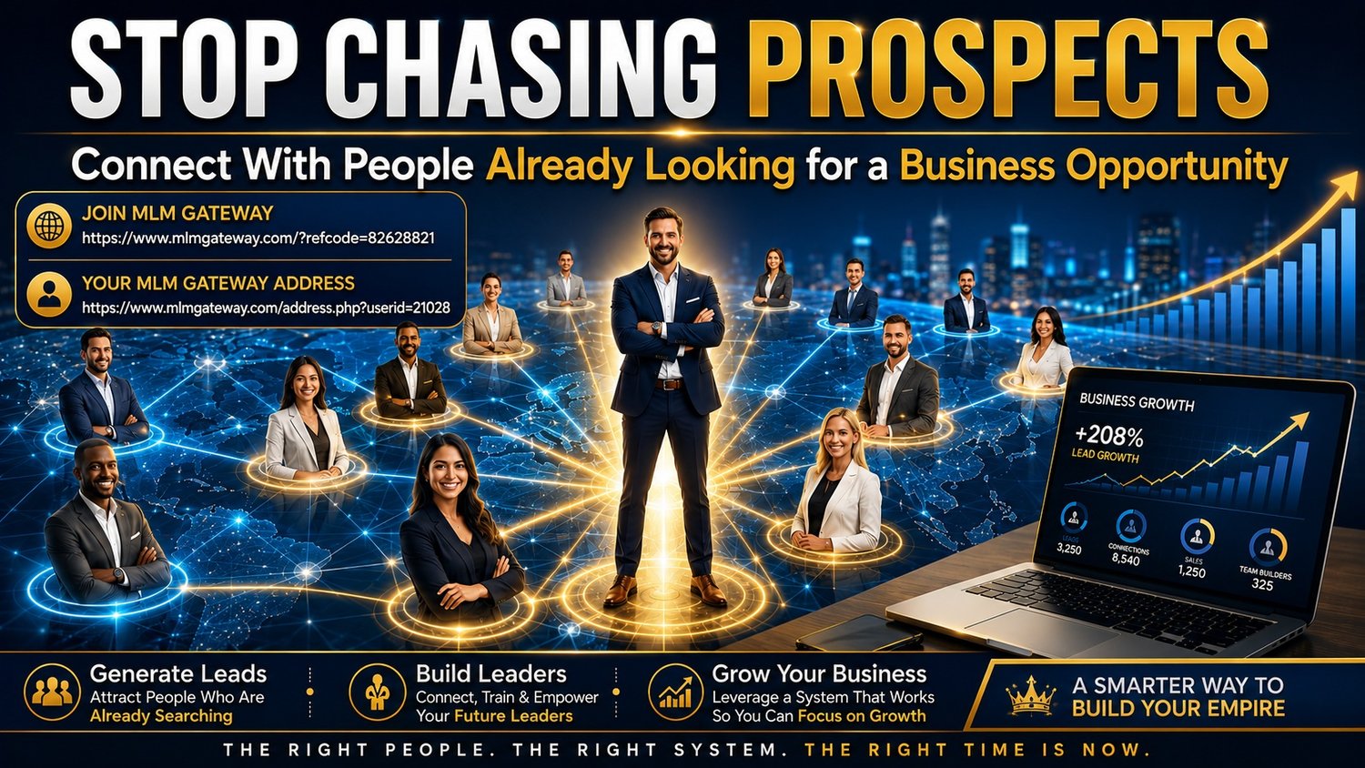 If you're tired of chasing prospects and ready to connect with people who are already interested in business opportunities, entrepreneurship, affiliate marketing, and team building, consider exploring a platform designed specifically for that purpose. Get