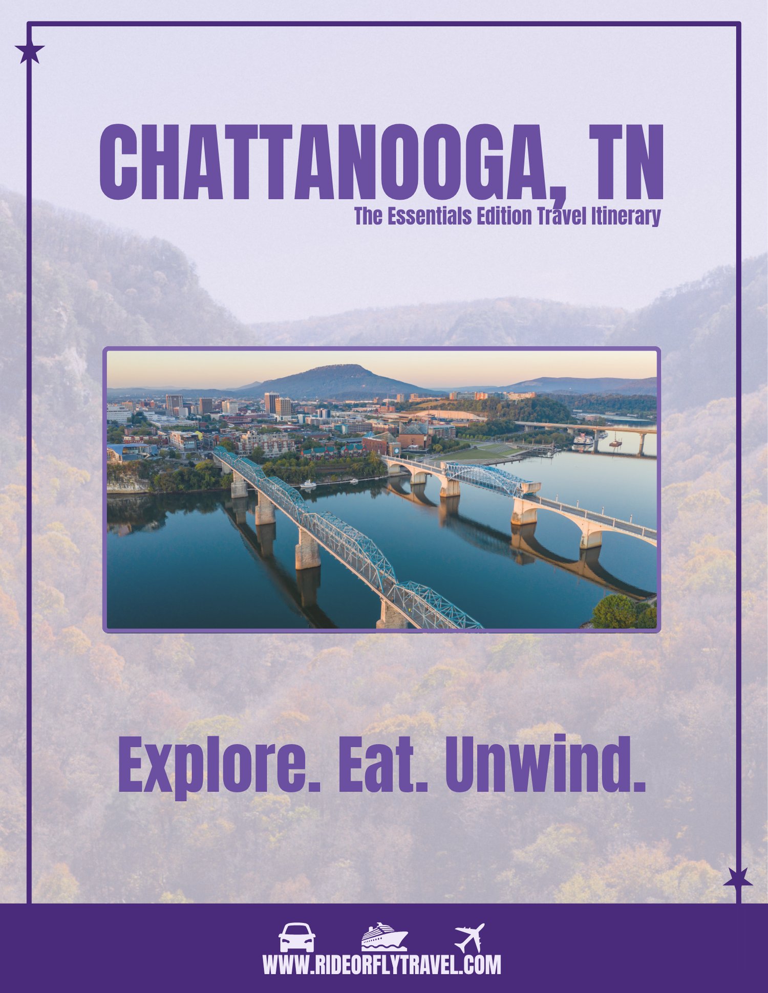 Chattanooga TN Essentials Edition Travel Itinerary PDF