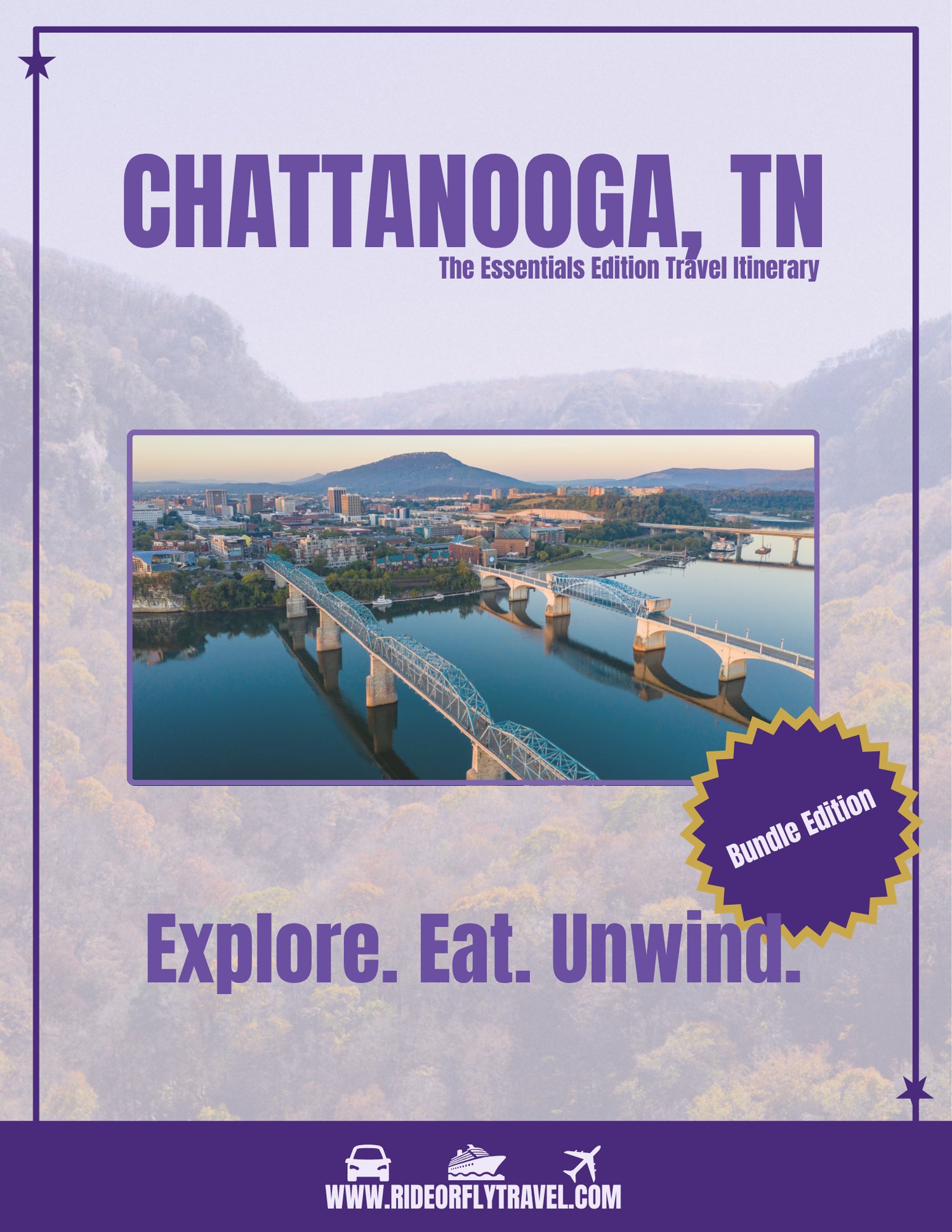 Chattanooga TN Essentials Bundle Travel Itinerary PDF