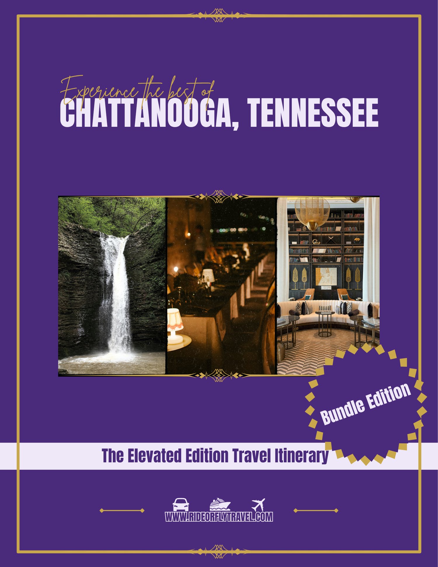 Chattanooga TN Elevated Bundle Travel Itinerary PDF