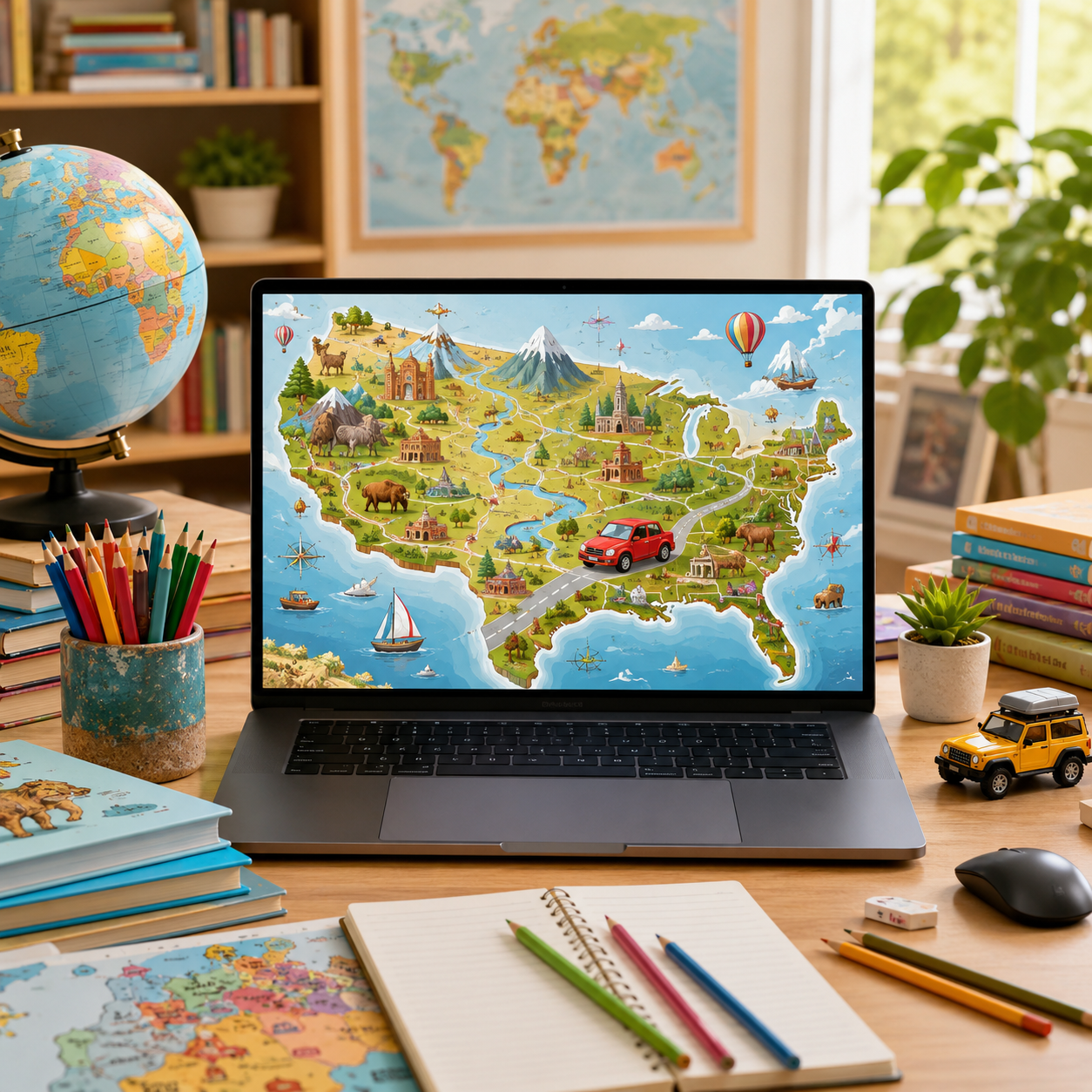 Create Fun Road Trip Maps for Kids with AI: The Ultimate Prompt for Educational Printables