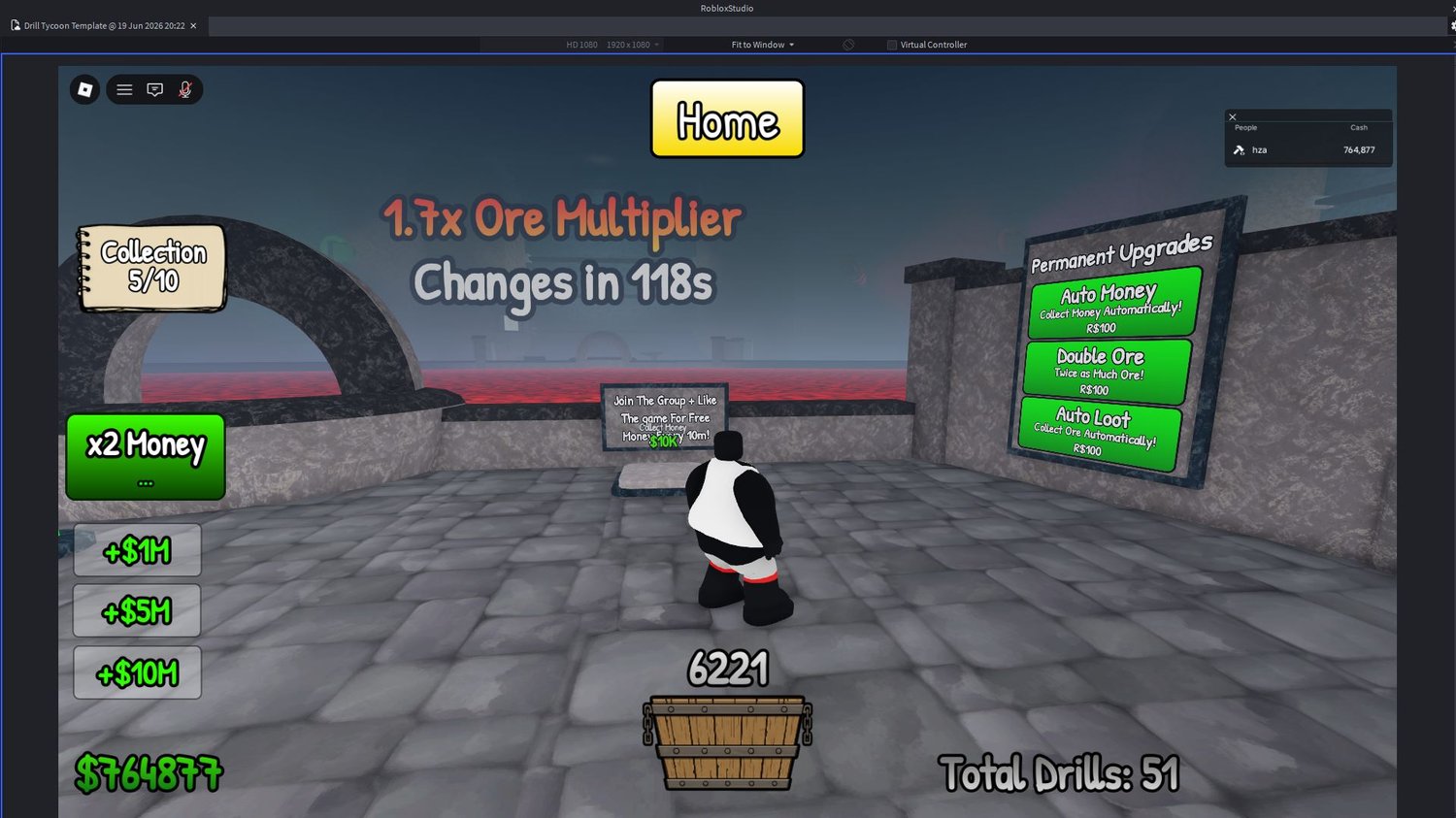 Roblox ore collection game
