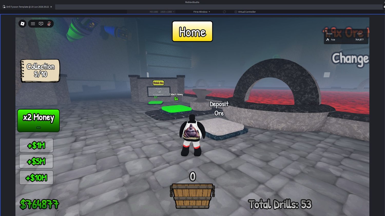 Roblox mining progression system