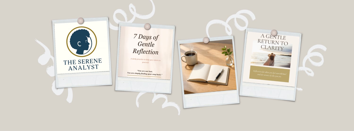 Explore practical tools, workbooks, guides and digital resources for personal growth, mental clarity, life transitions, career development, business, finances, writing and content creation. Find resources to support clearer decisions, meaningful change, intentional living and building a life and working life that work for you.