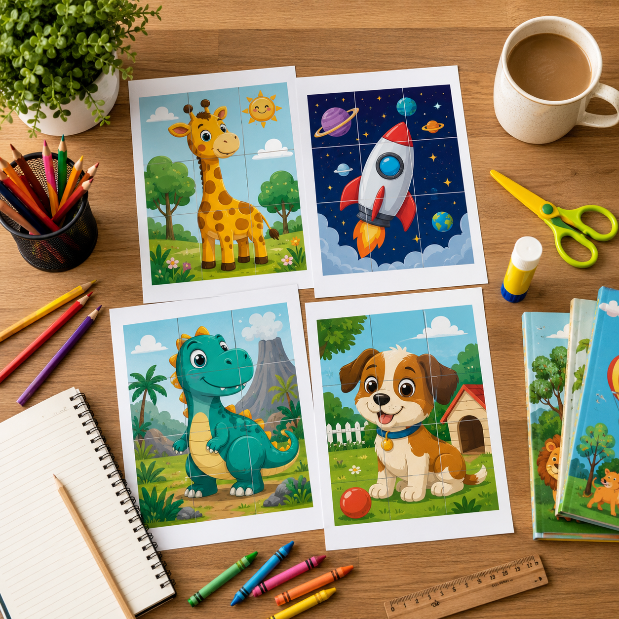 AI Kids Puzzle Illustration Generator: Create Printable Puzzle Designs in Minutes