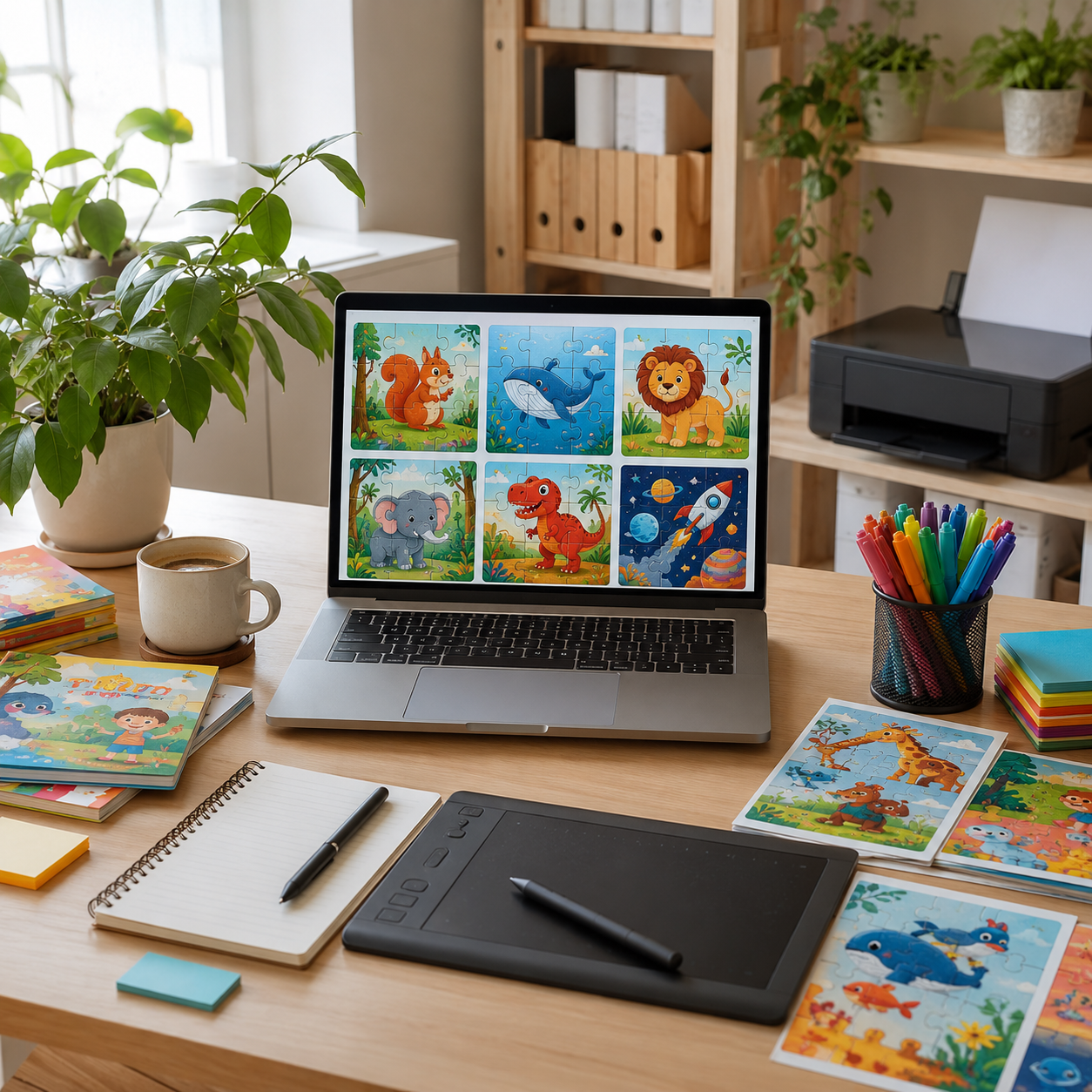 AI Kids Puzzle Illustration Generator: Create Printable Puzzle Designs in Minutes