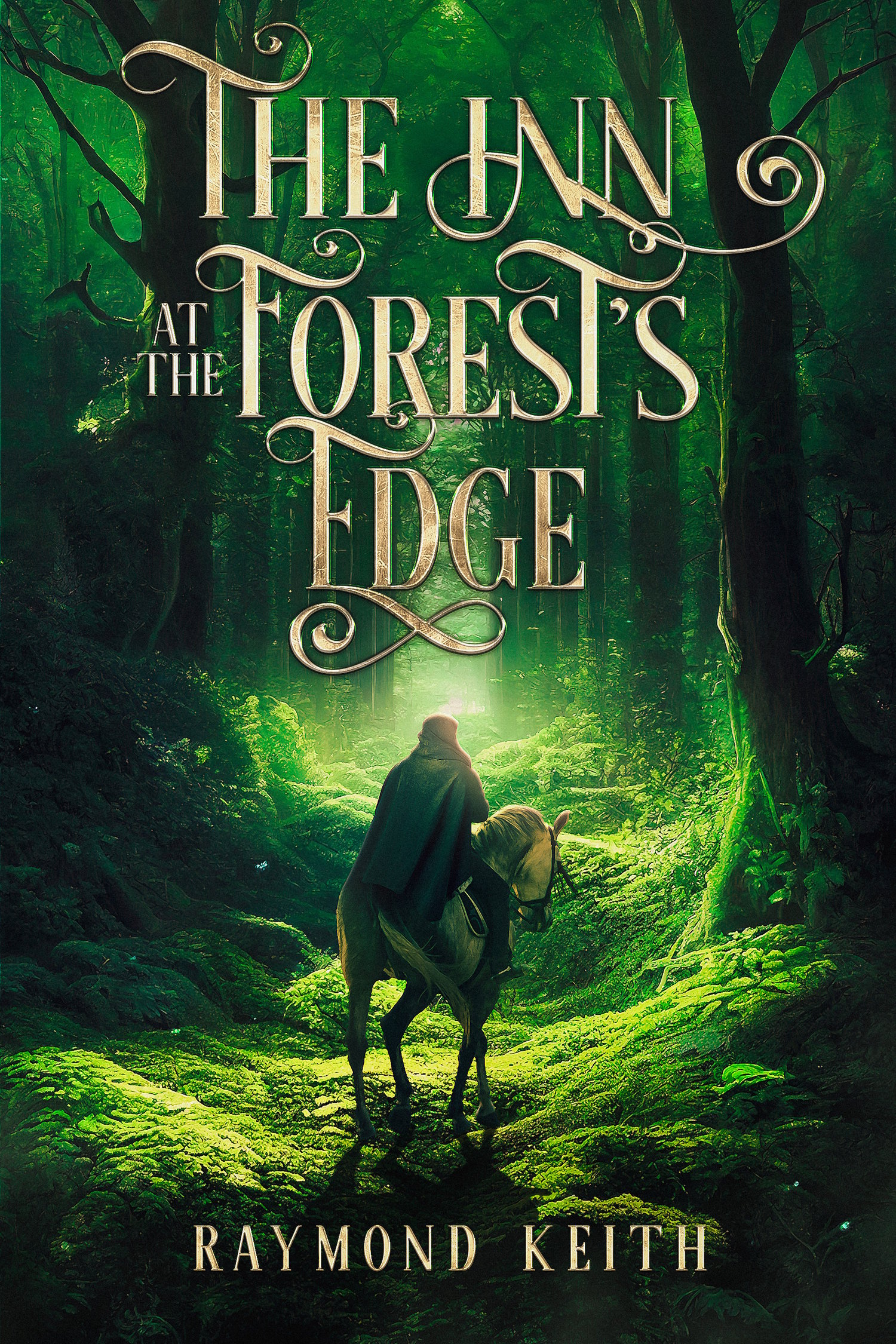 The Inn at the Forests Edge Paperback - green forest, boy on horseback