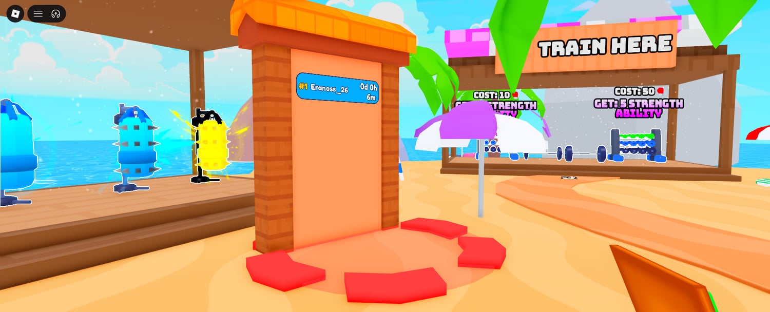 Roblox muscle training simulator