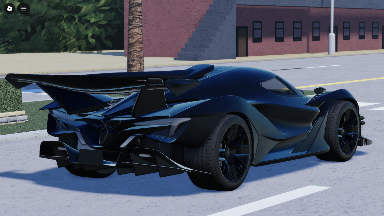 Roblox black sports car