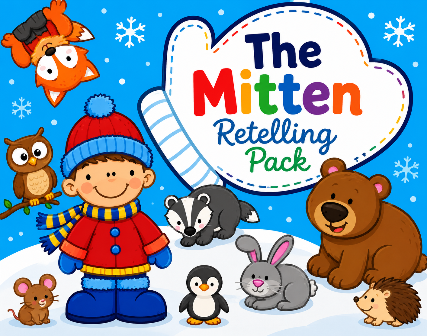 The Mitten Retelling Pack | Story Sequencing, Retelling & Comprehension Activities