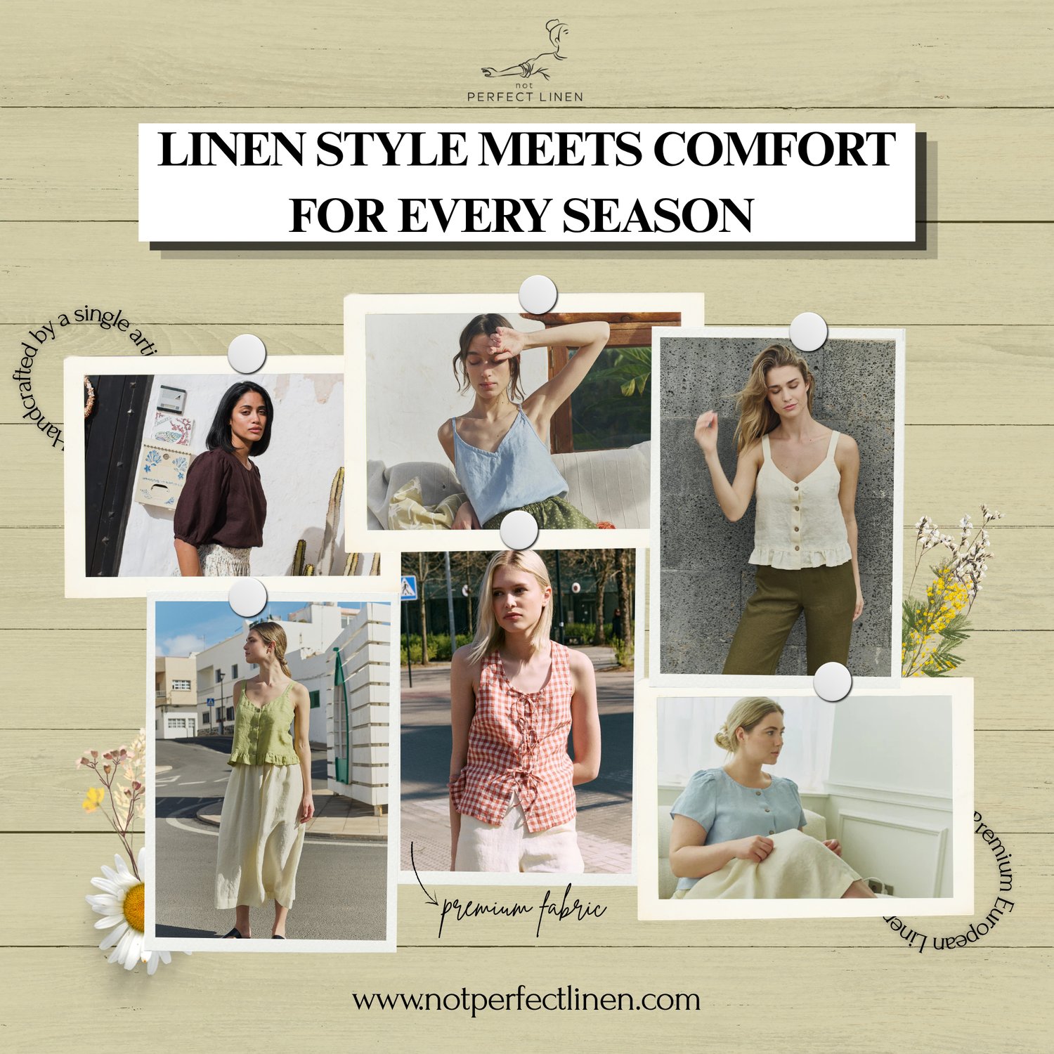 linen tops by not PERFECT LINEN