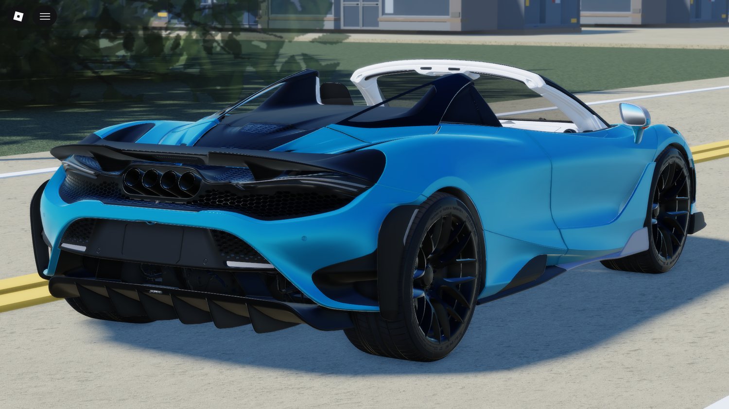 Roblox roofless sports car