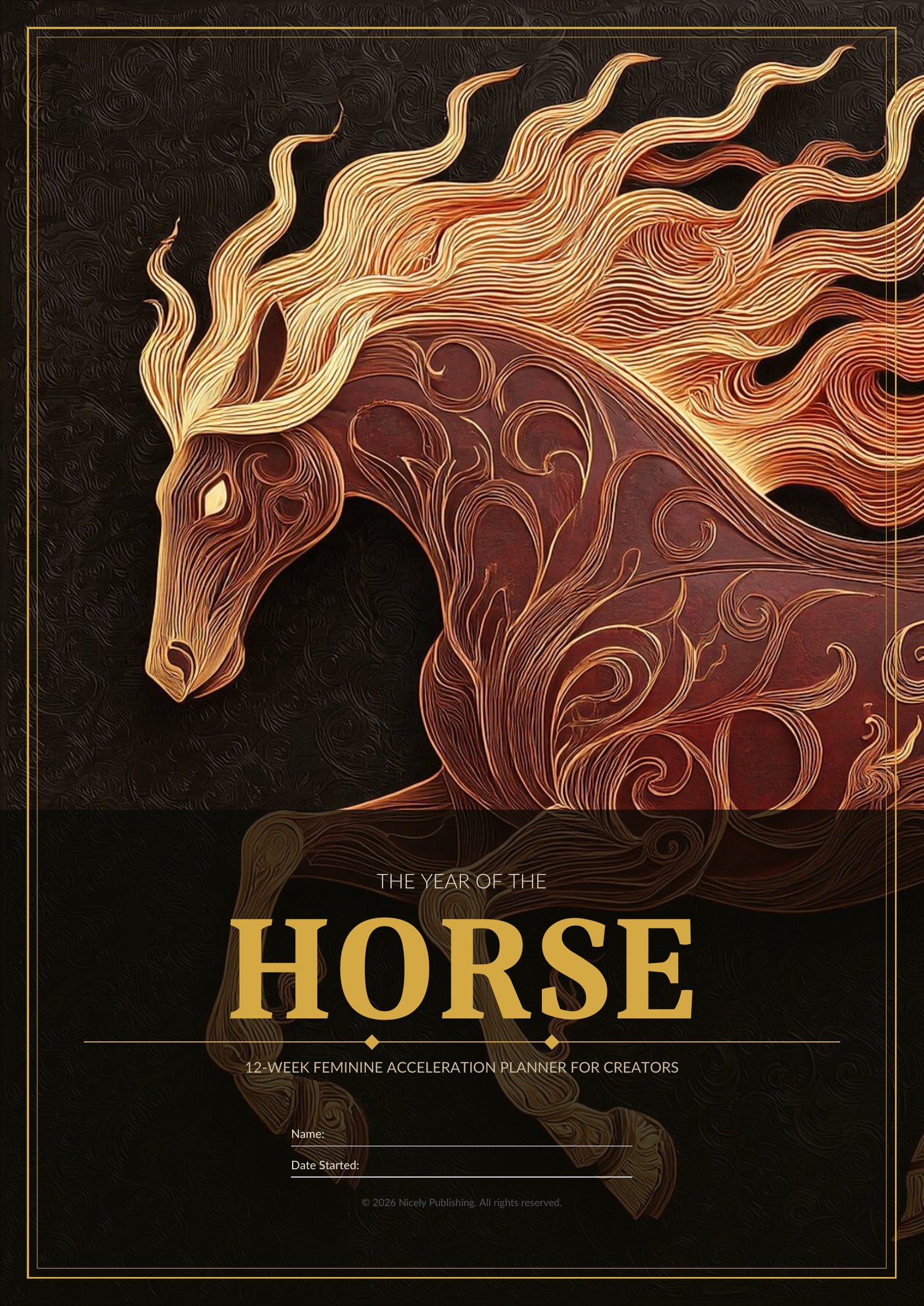 The Year of the Horse digital planner