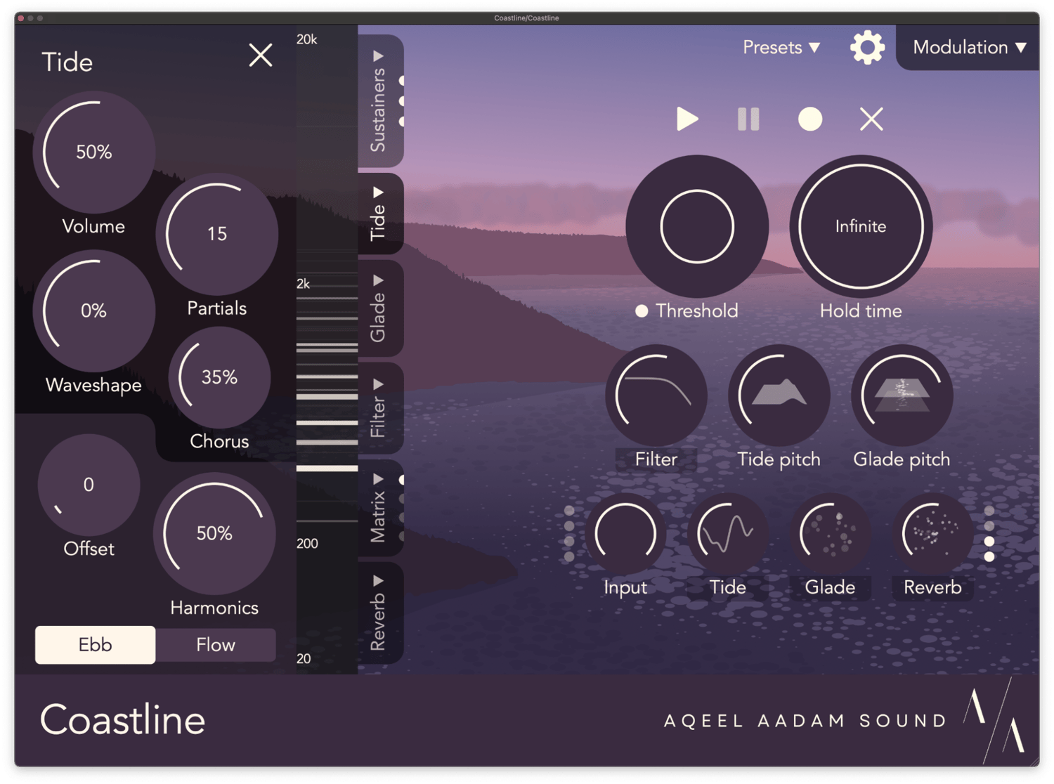 Coastline's Tide engine, for additive resynthesis