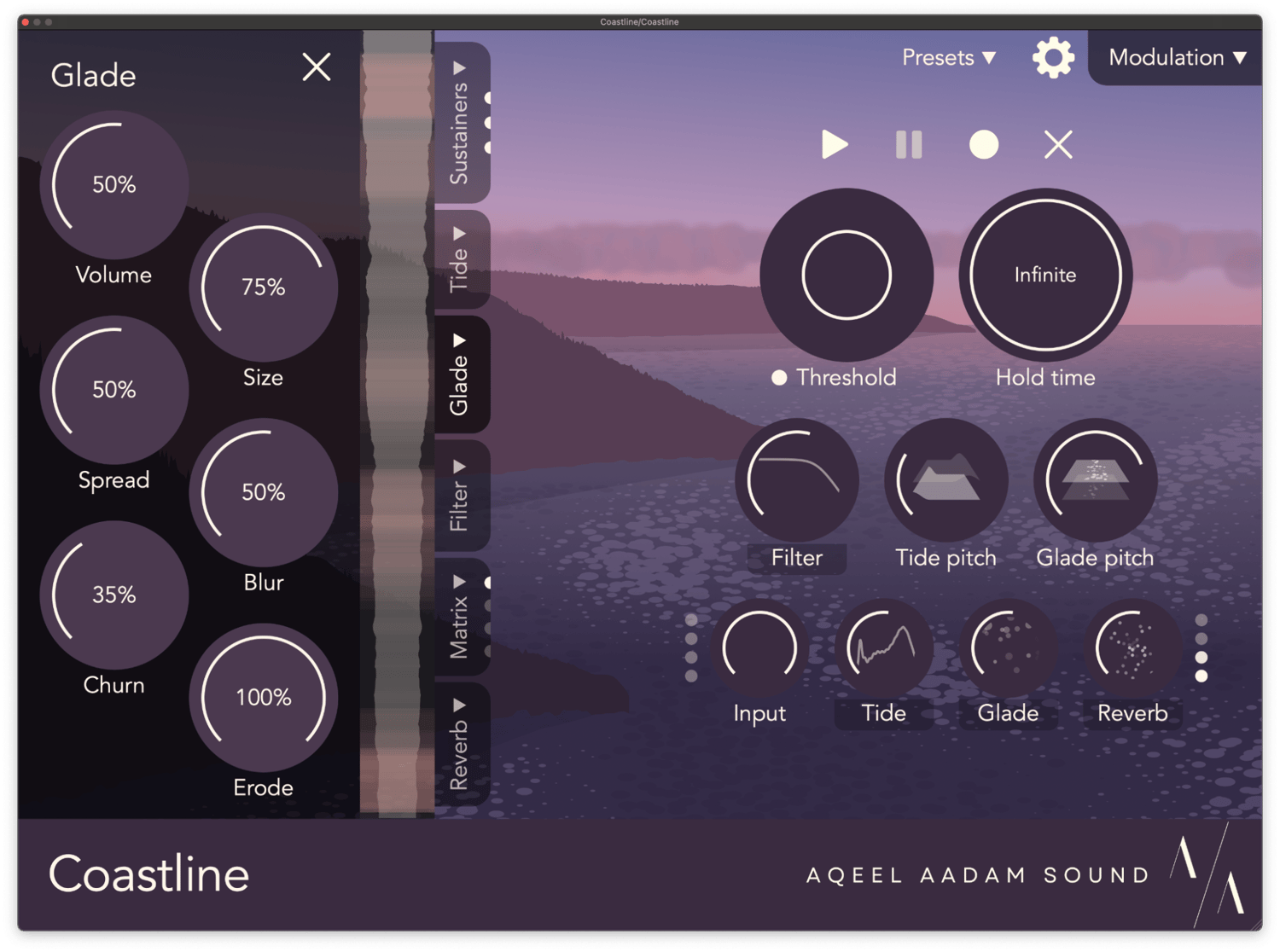 Coastline's Glade engine, for granular resynthesis