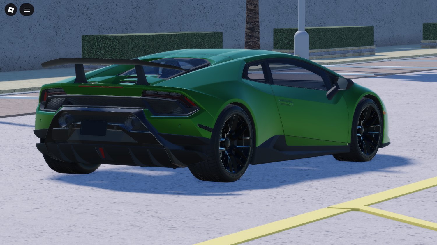 Roblox green sports sedan