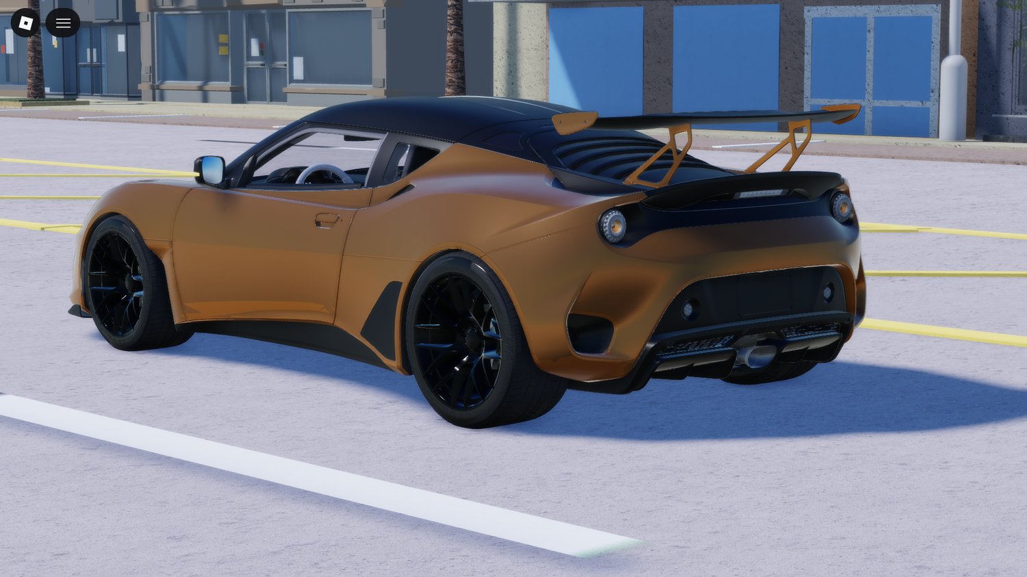 Roblox gold supercar