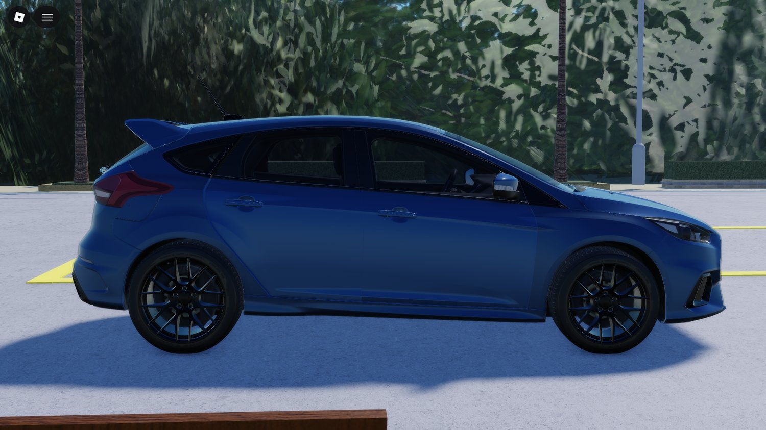Roblox blue sports car