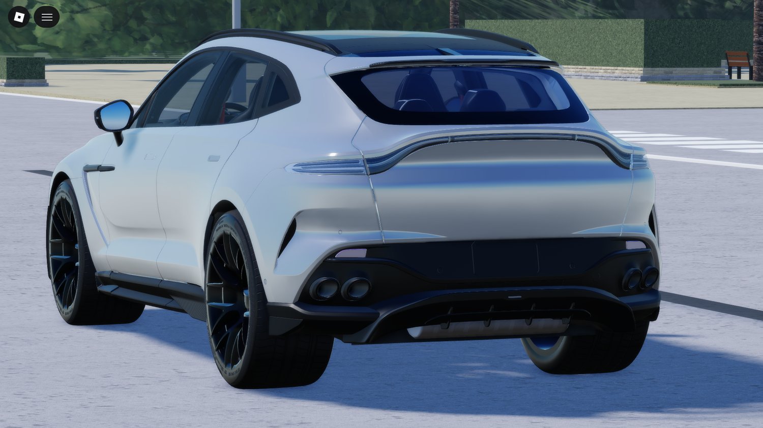 Roblox silver sports car