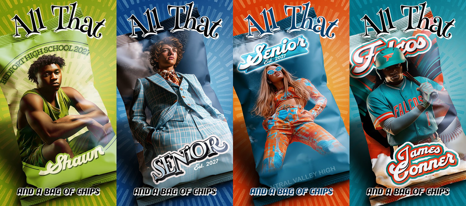 Bag of Chips, Template, Mockup, Photoshop, Design, Marketing, Photography, Seniors, Sports, Teams, Graphics, Products