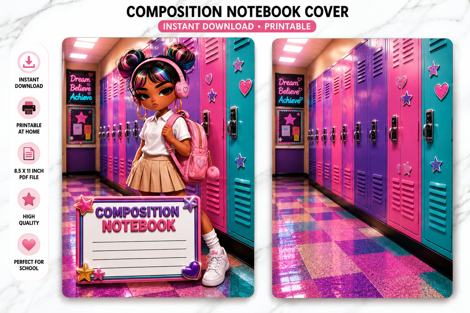 Diva Style Composition Notebook Cover - Payhip
