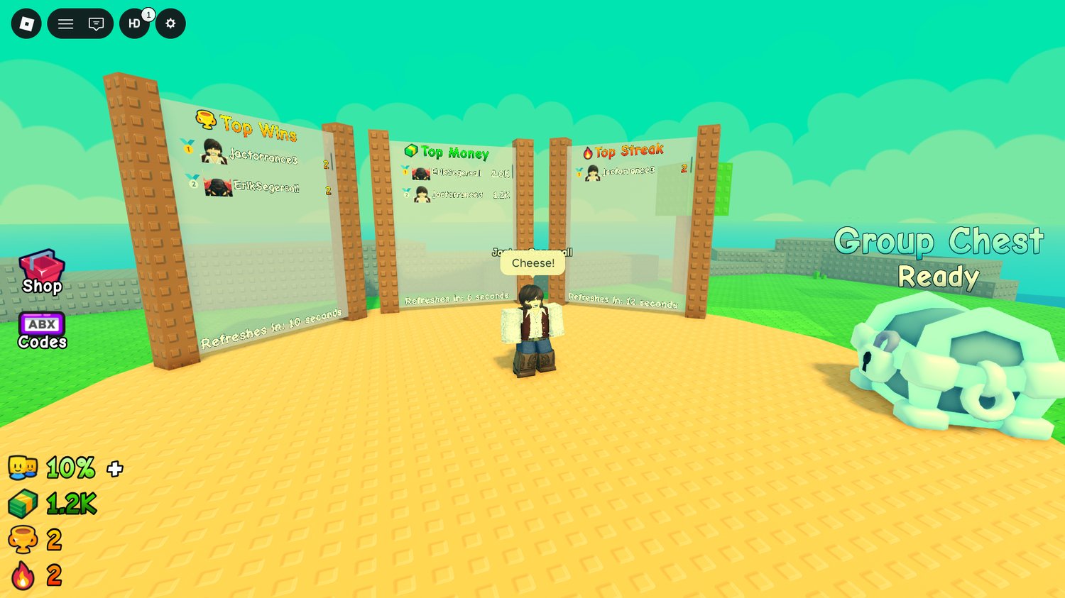 Roblox quiz game template