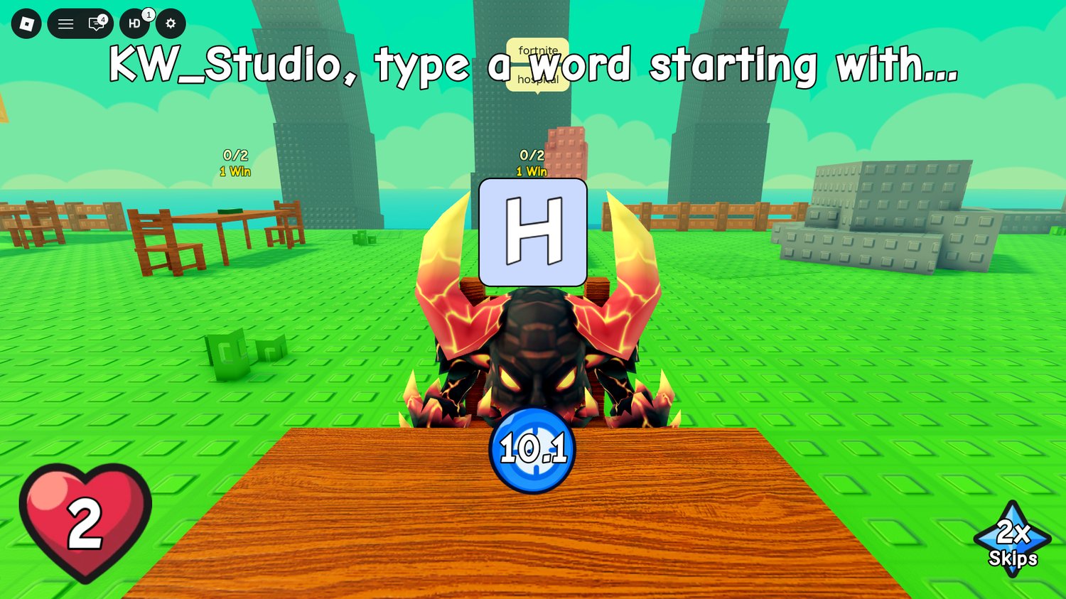 Roblox multiplayer word game