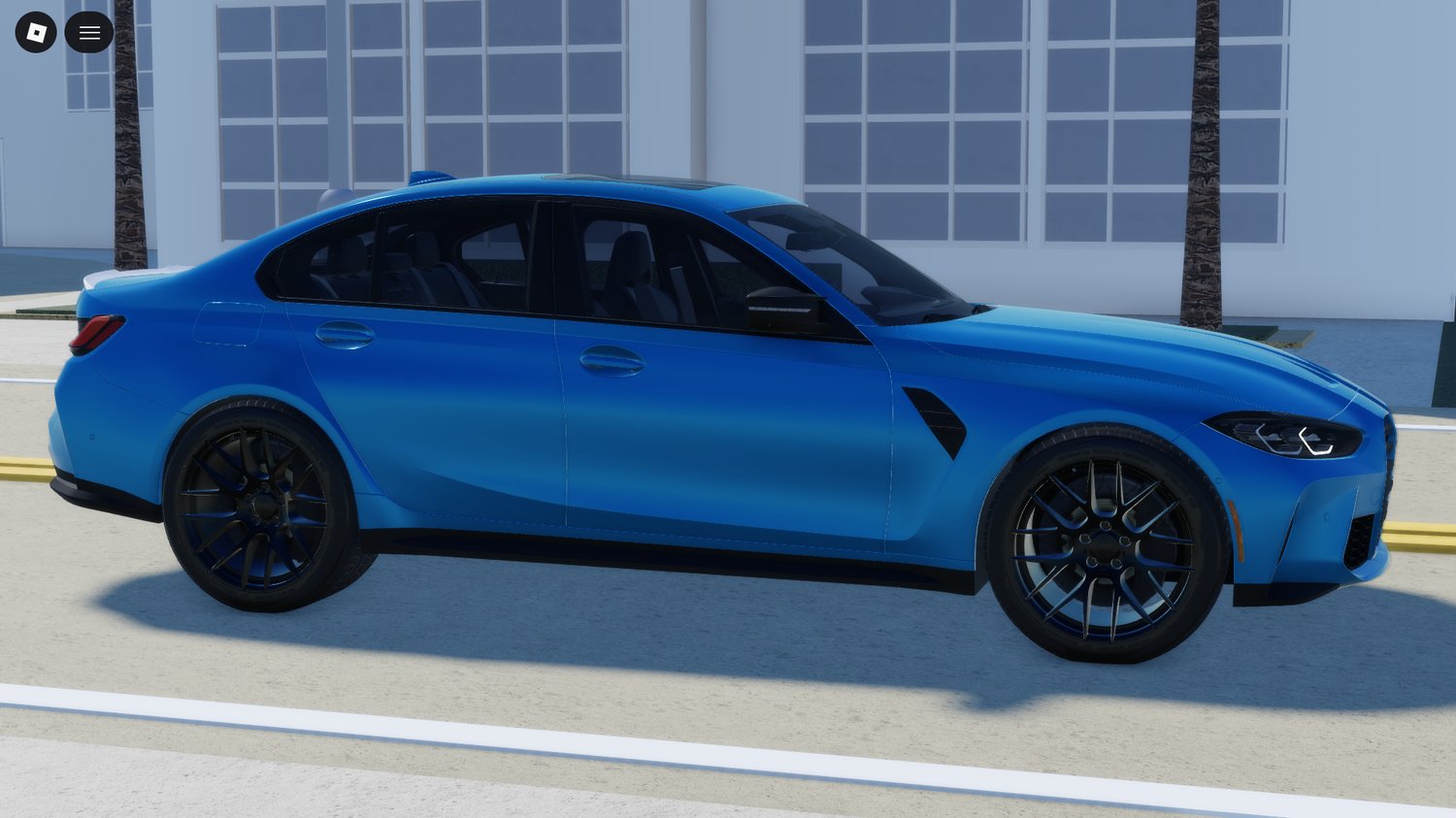 Roblox blue sports sedan