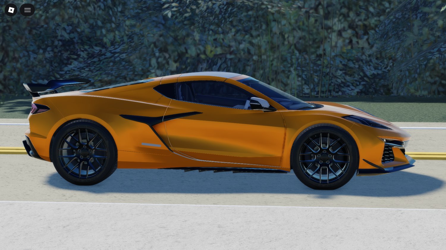 Roblox golden sports car