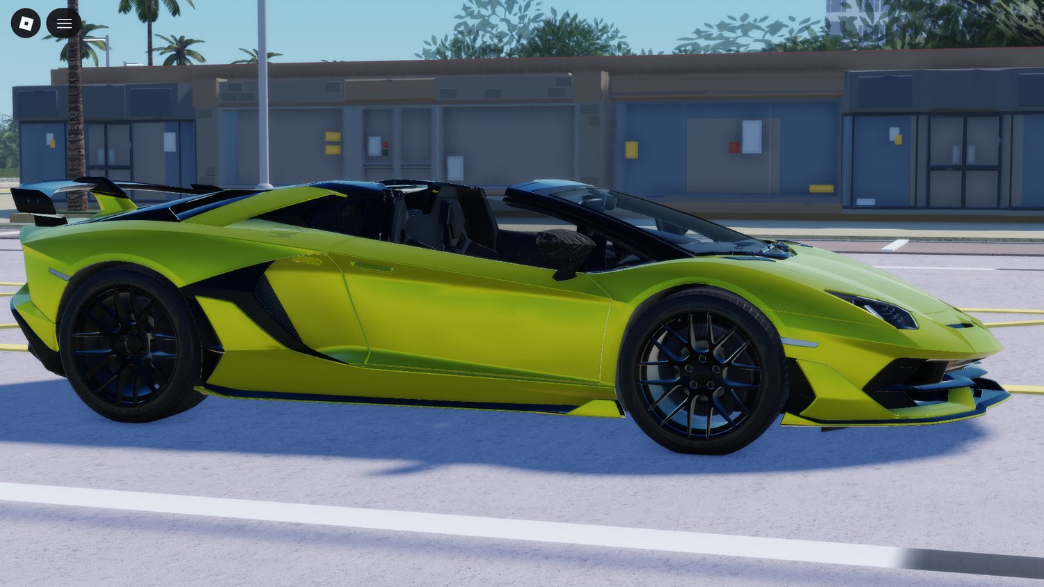 Roblox yellow supercar