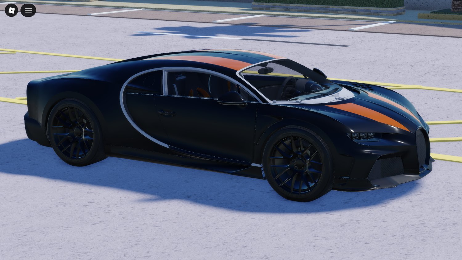 Roblox orange striped car