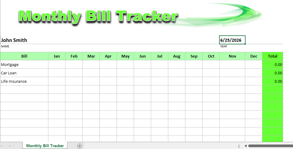 Tracking Spreadsheets