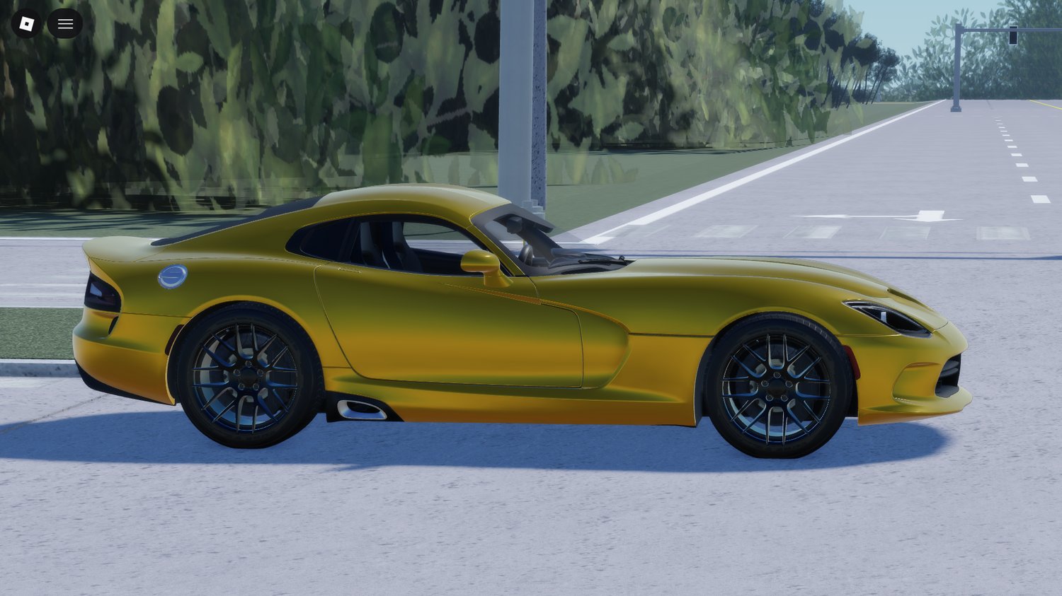 Roblox golden muscle car