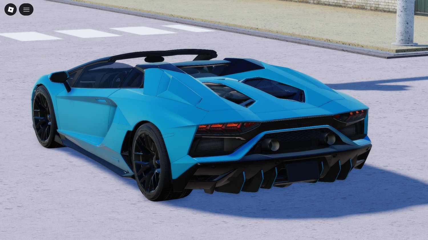 Roblox blue supercar
