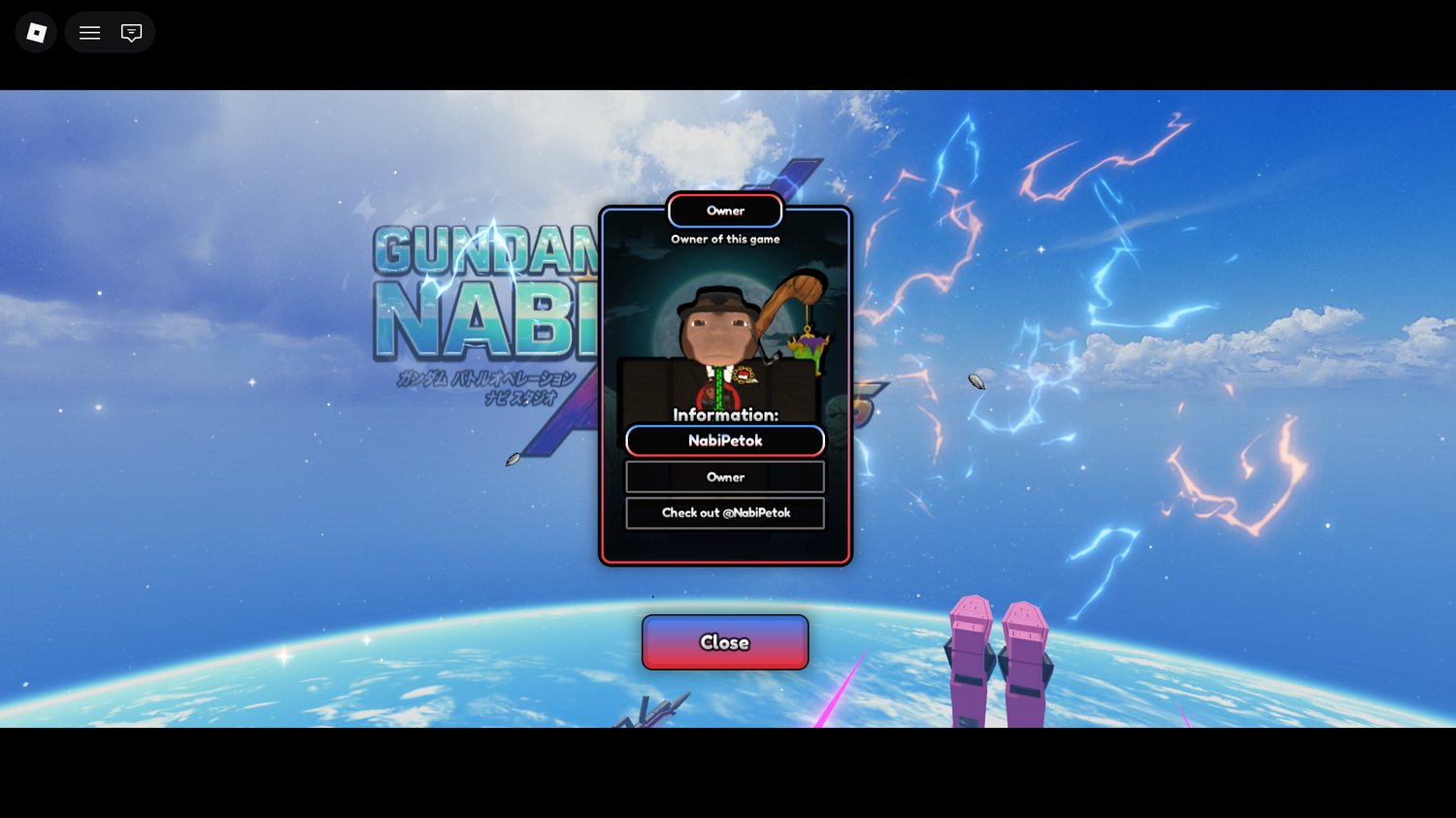 Roblox animated main menu