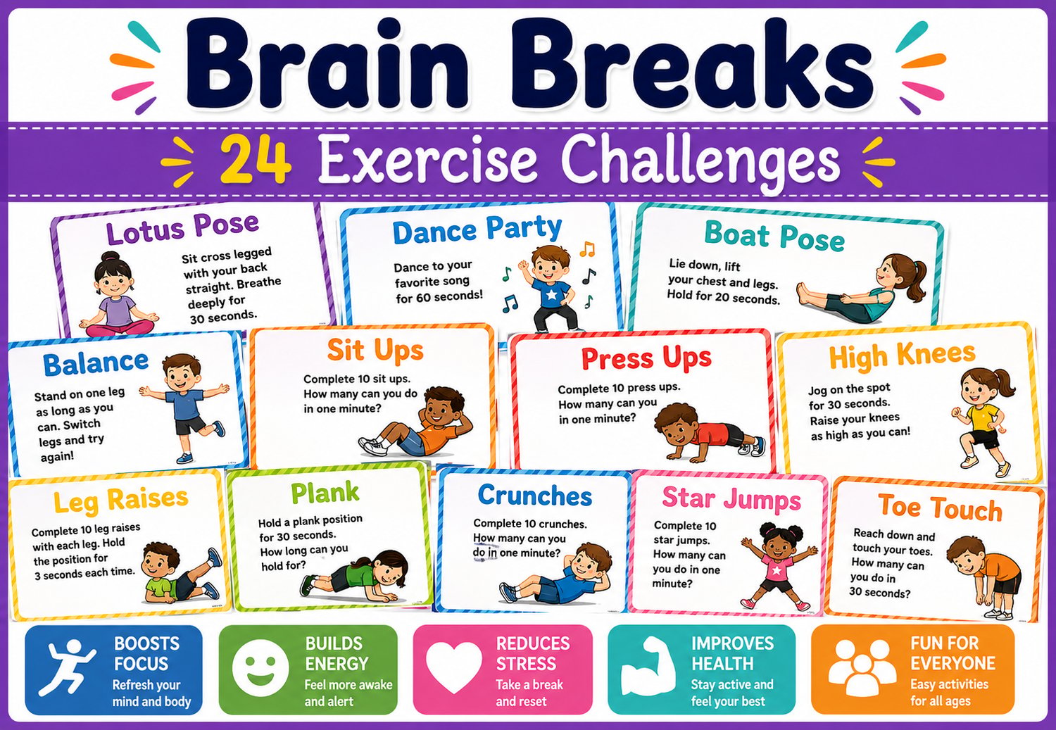 Brain Breaks | Exercise & Movement Break Activities for the Classroom