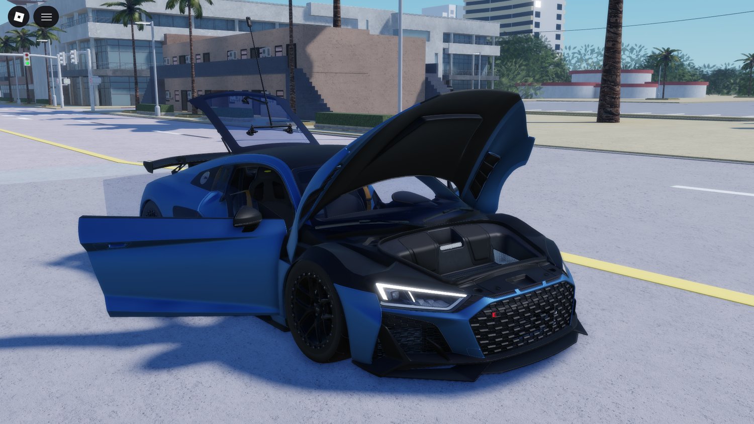 Roblox blue supercar