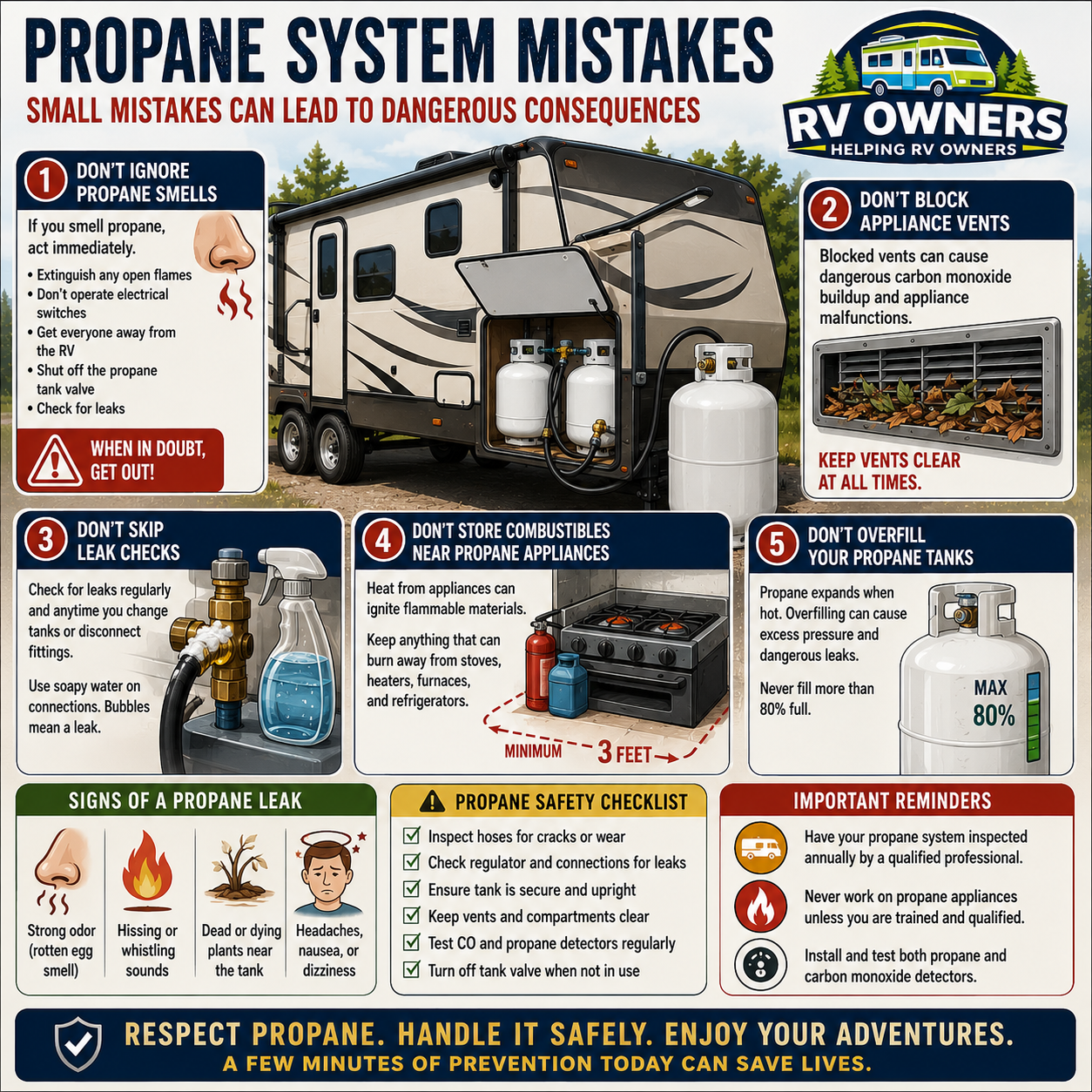 RV Propane System Mistakes