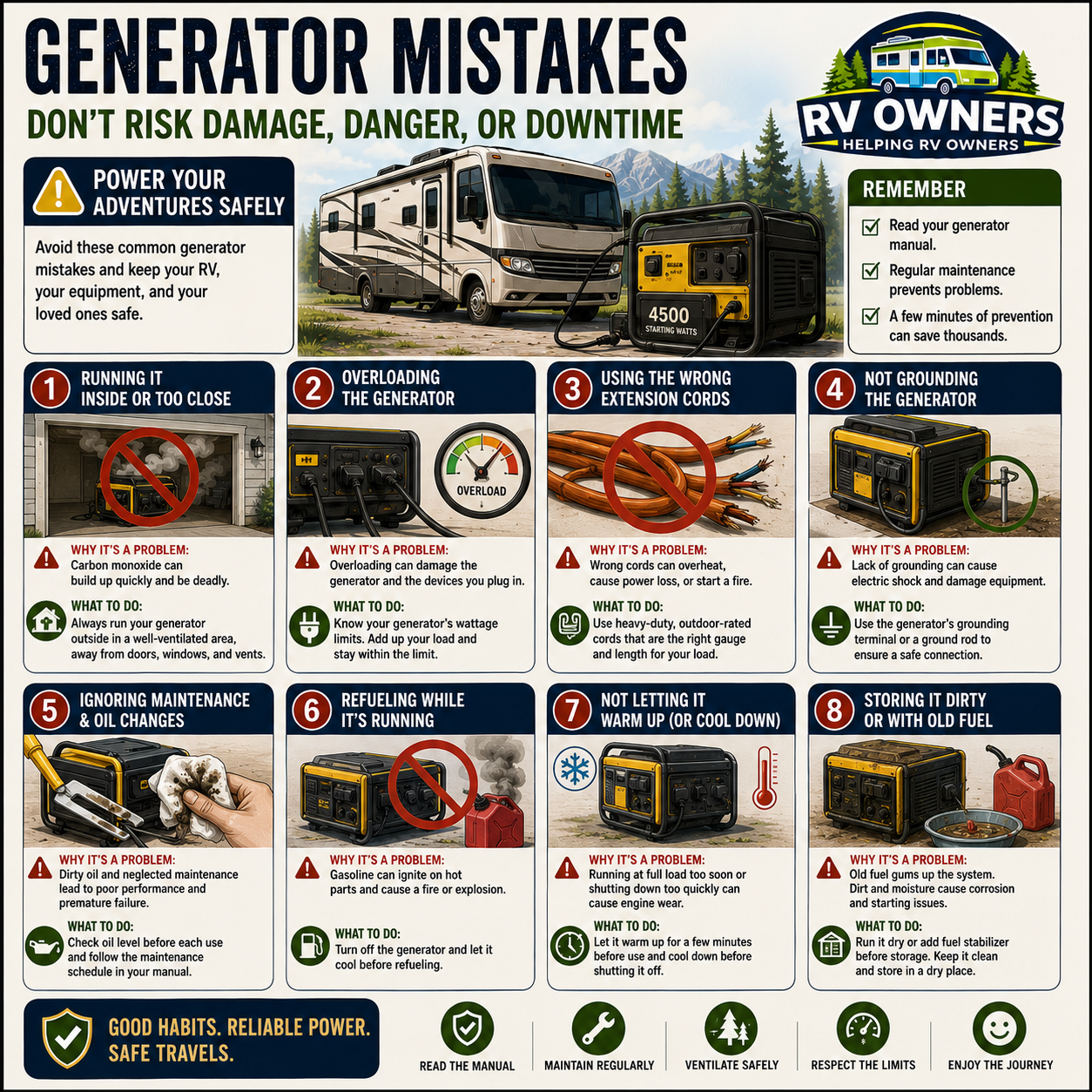 RV Generator Mistakes