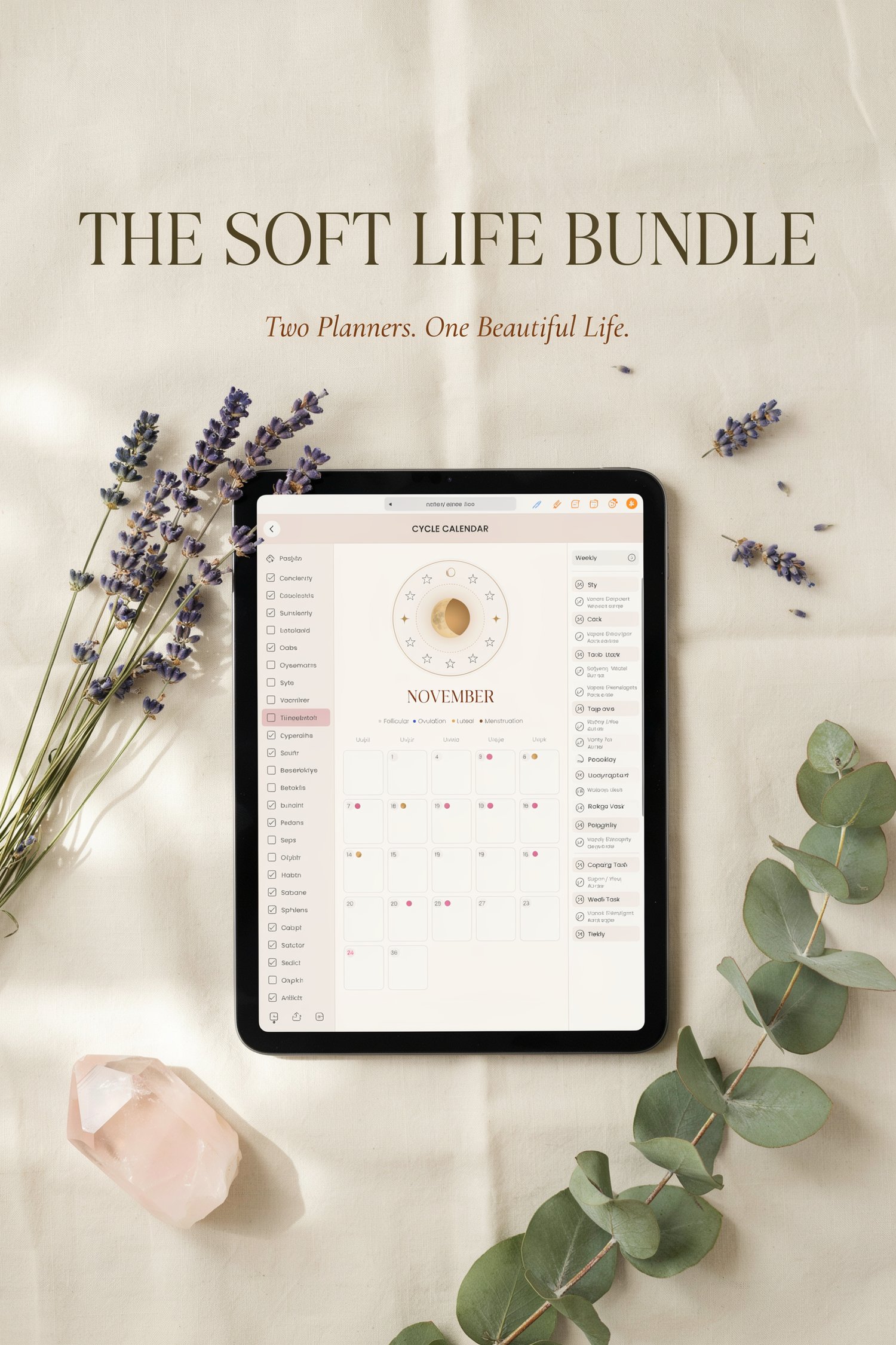 THE SOFT LIFE BUNDLE 💛 Ultimate Budget Planner + Ultimate Wellness Planner