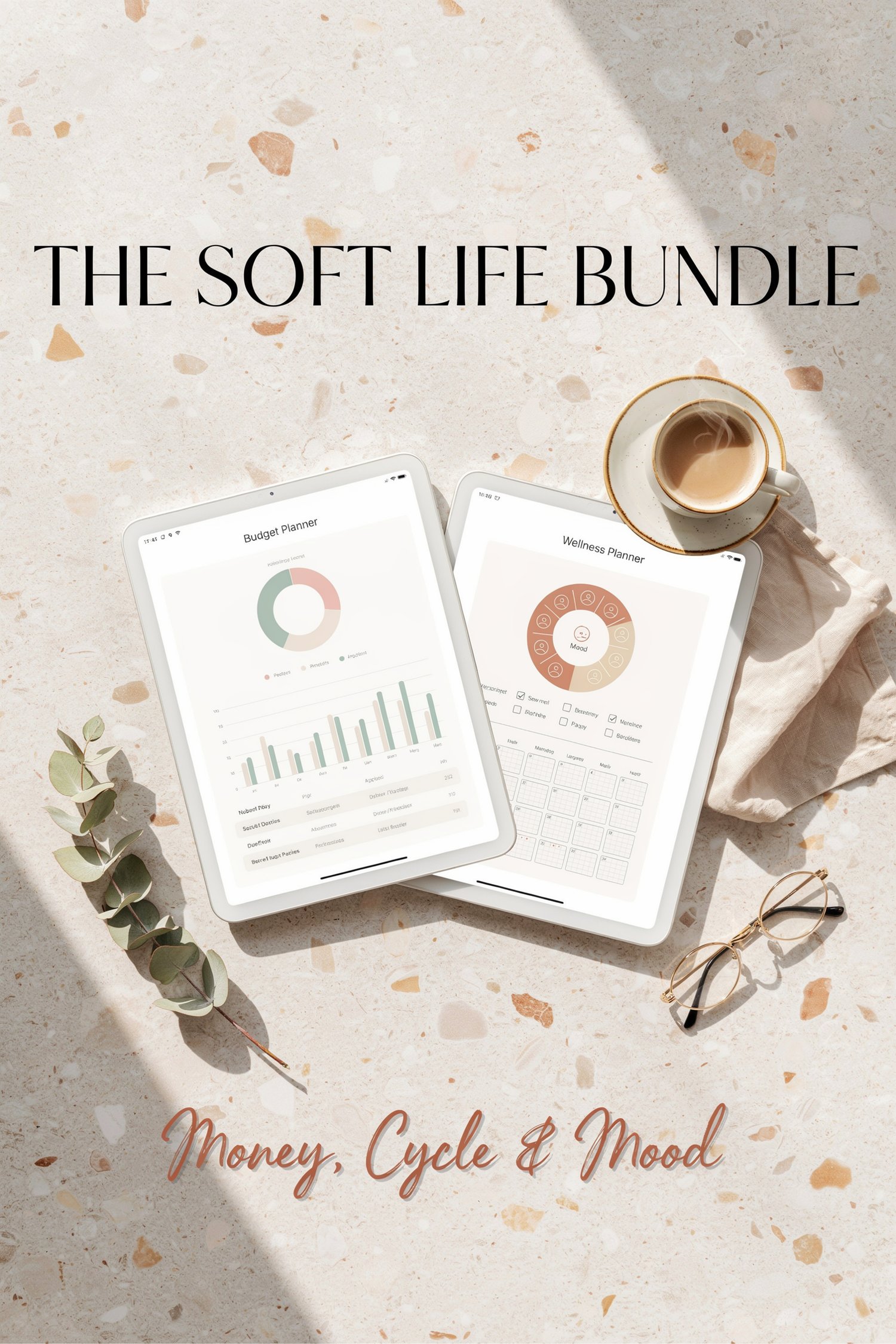 THE SOFT LIFE BUNDLE 💛 Ultimate Budget Planner + Ultimate Wellness Planner