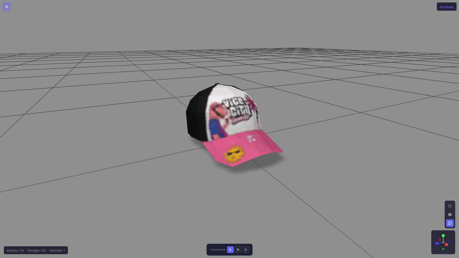 3D model of the GTA VI Vice City cap for GTA San Andreas
