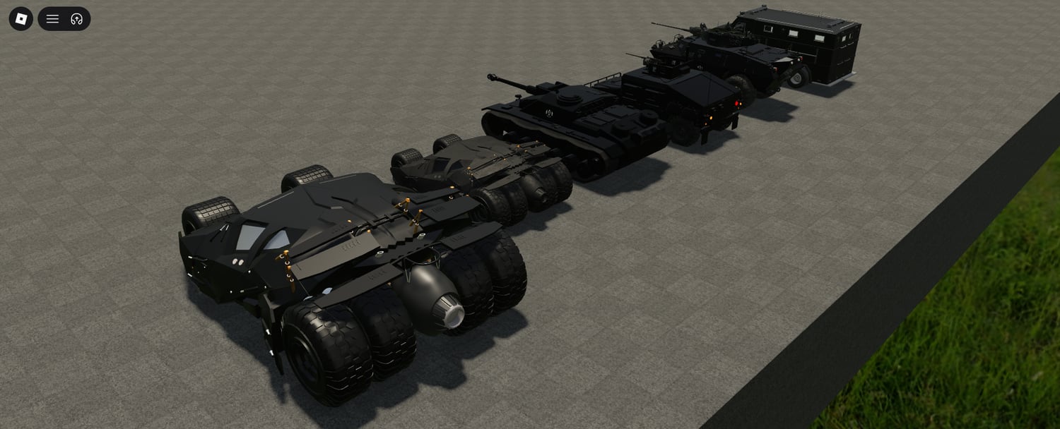 Roblox drivable Batmobile