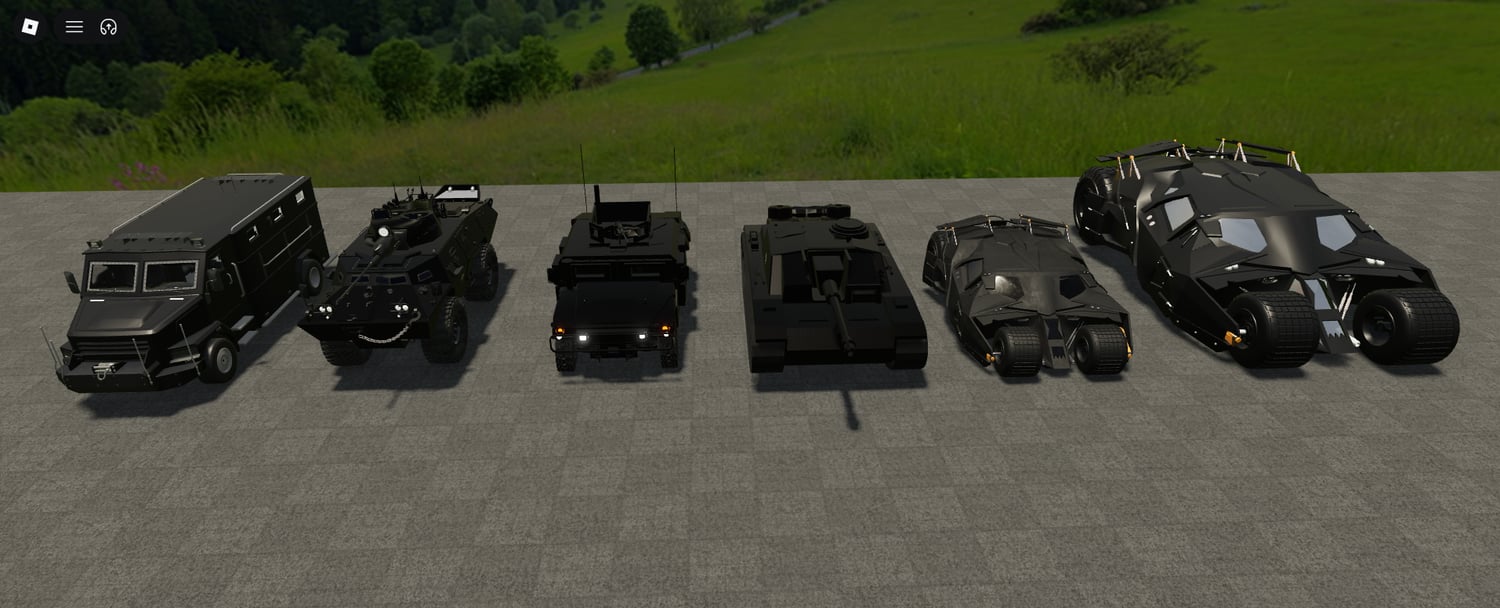 Roblox Batman vehicles