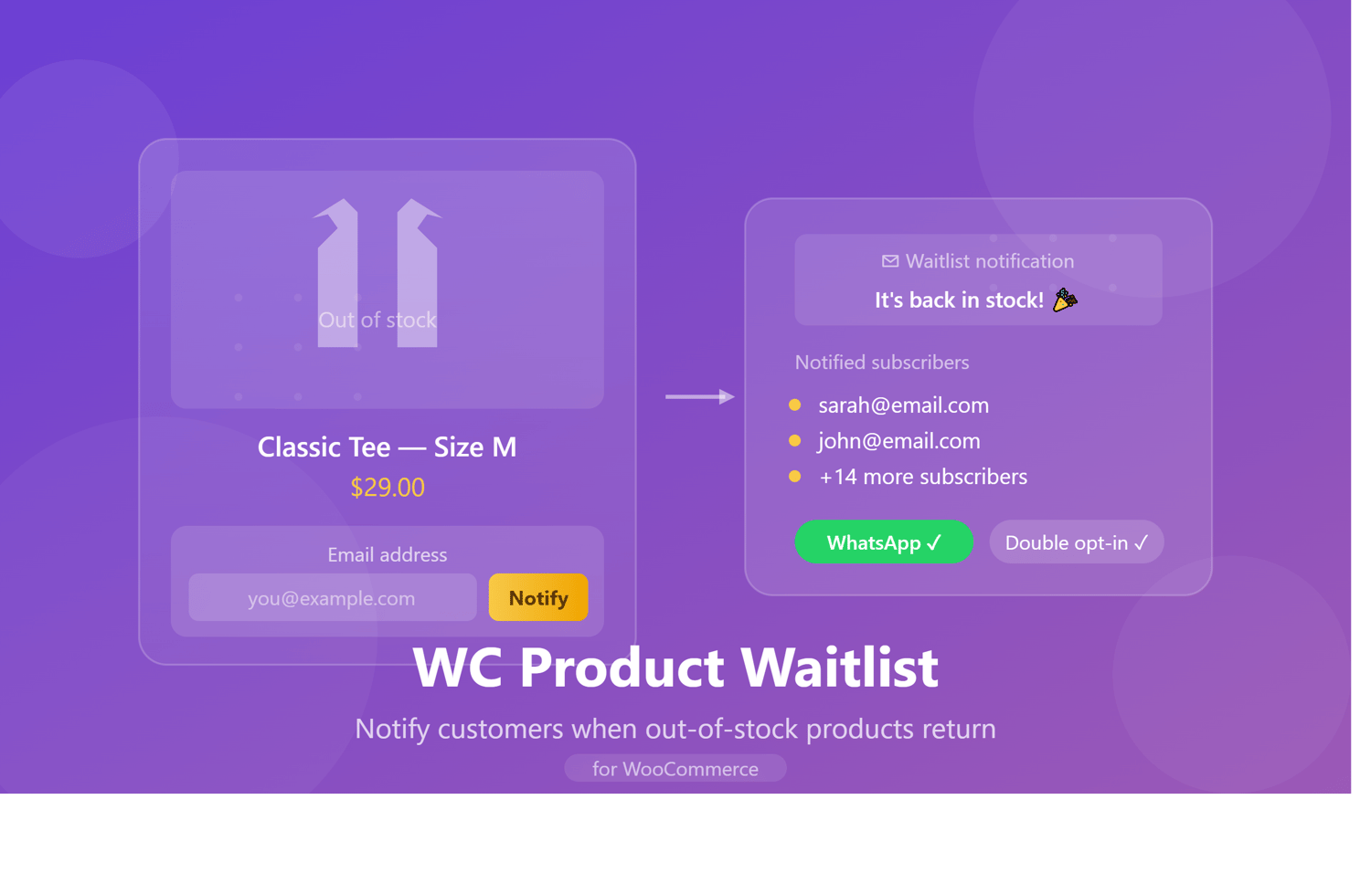 Back In Stock Notifier for WooCommerce
