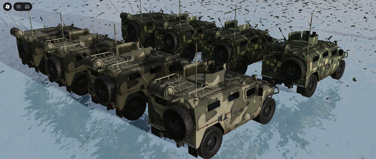 Roblox camouflage vehicles