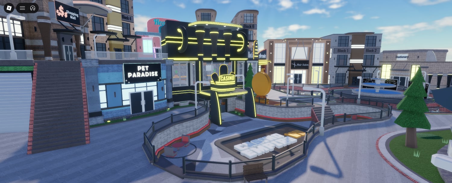 Roblox entertainment district